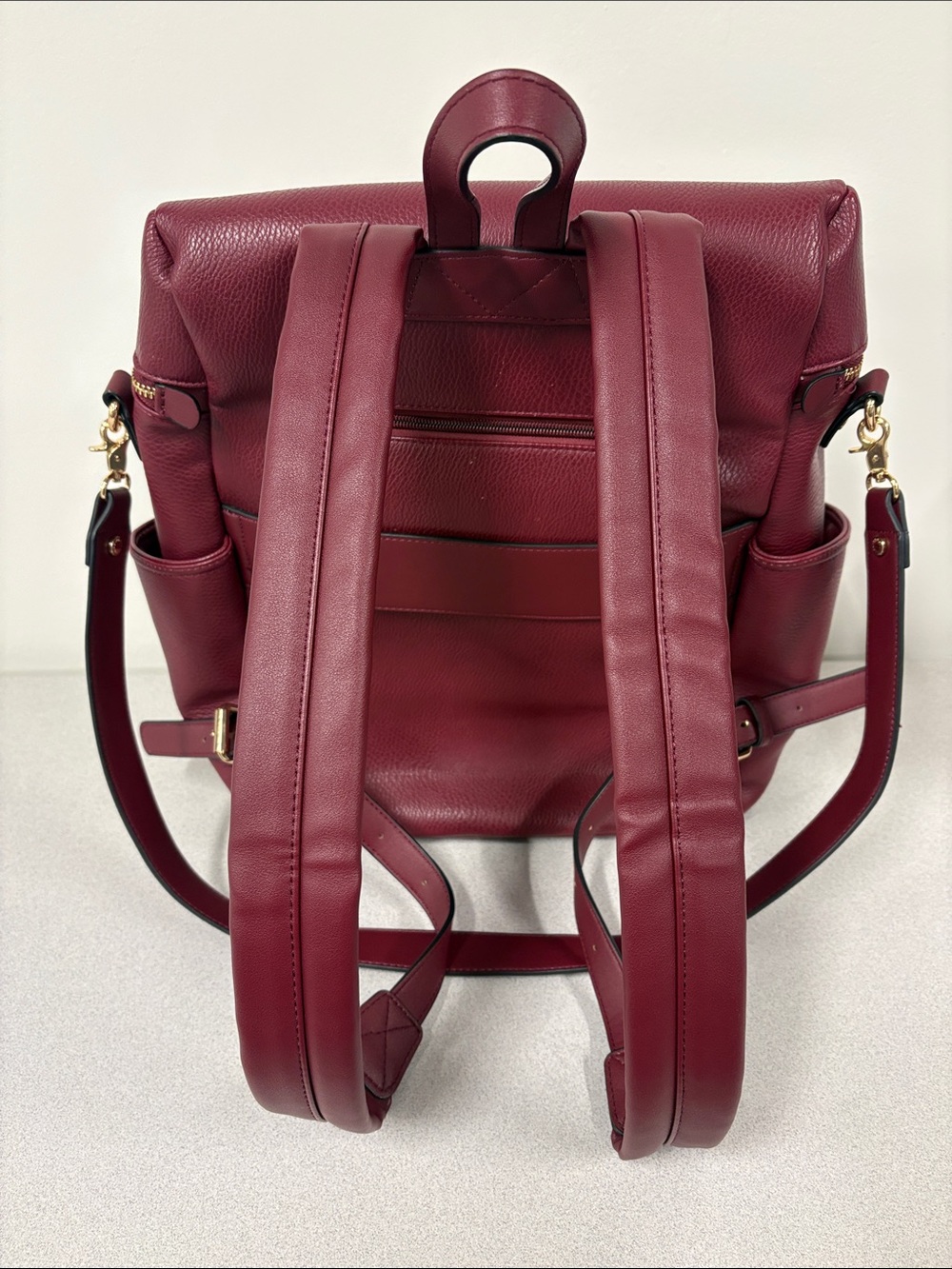 Poppy & Peonies Commuter Backpack and The Lunch Bag in Berry Work/School/Travel - Picture 3 of 16